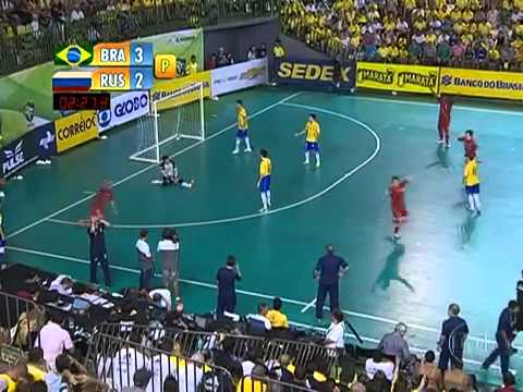 Futsal(FINAL) Brasil (4) 3 x 3 (2) Rússia -CAMPEÃO Grand Prix Futsal 2013