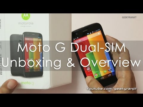 Moto G Dual SIM Official Indian Version Unboxing & Overview