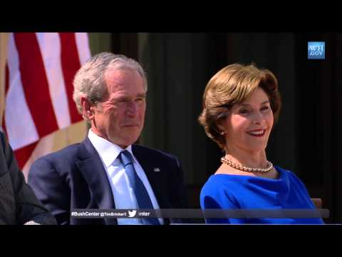 President Obama Speaks at the Dedication of the George W. Bush Presidential Library