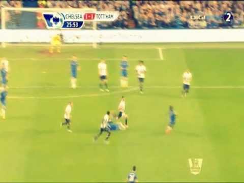 Adebayor incredible goal in (Chelsea vs Tottenham Hotspur) HD 8.5.2013