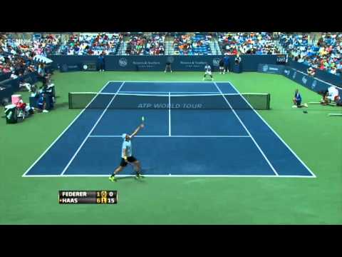 Roger Federer vs Tommy Haas 2013 Cincinnati Round 3 Highlights