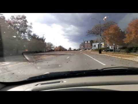 11/18/2013 -- Driving in St. Louis, Missouri -- Strong storms with Damaging Winds