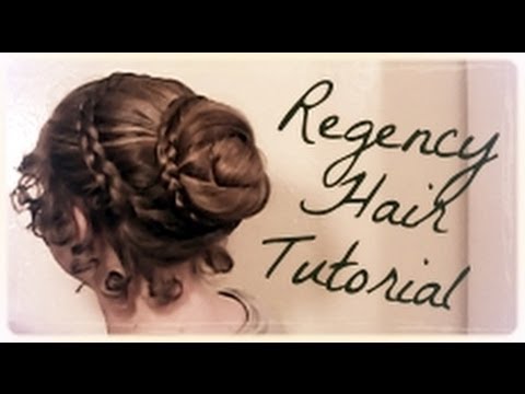 Easy Regency Era Hairstyle Tutorial~Long Hair~No-Heat Curls~1800's~Jane Austen~Period Drama Hairdo