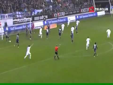 Xherdan Shaqiri Amazing Bicycle Goal: Luzern - FC Basel [Apr.7 2012]