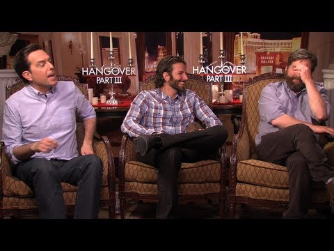 HANGOVER 3 CAST INTERVIEWS Bradley Cooper, Zach Galifianakis, Ed Helms, Ken Jeong, Heather Graham