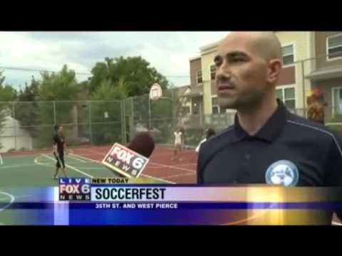 Soccerfest: Fox 6 Laura Langemo interviews James Moran (2013)