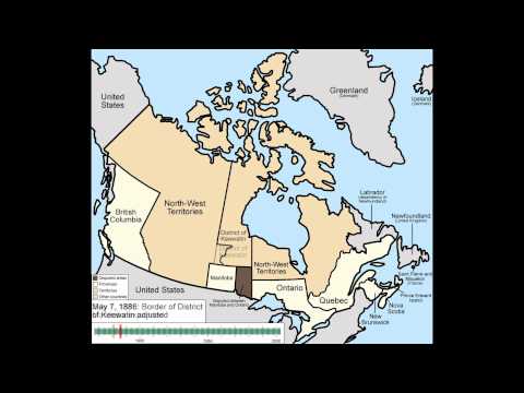 Animated History of Canada -  Territorial Evolution