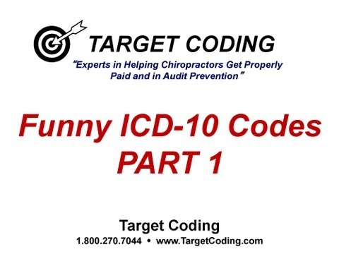 Target Coding  Funny ICD-10 Codes - PART 1