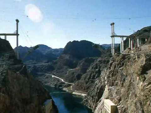 Hoover Dam Bypass Bridge Construction Time Lapse