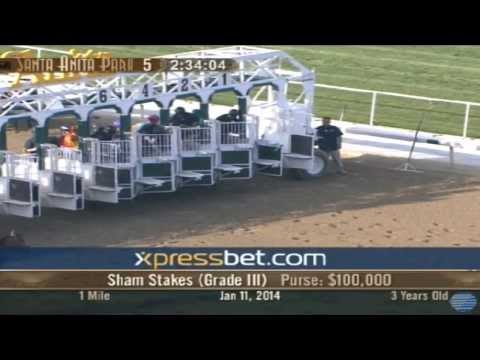 2014 Sham Stakes -Midnight Hawk Wins 2014 Sham Stakes at Santa Anita Park January 11th, 2014