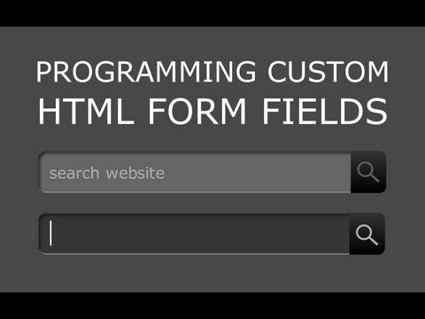 2. Style Custom HTML Form Fields Tutorial Programming Process