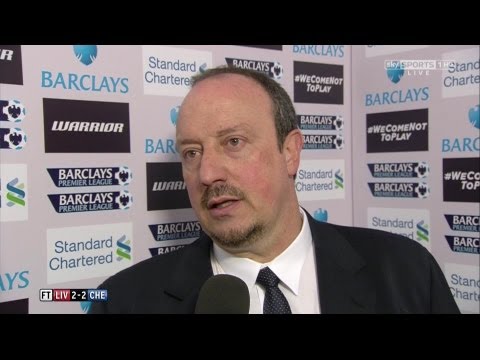 Liverpool 2-2 Chelsea - Rafael Benitez Post Match Interview - Luis Suarez Bites Branislav Ivanovic