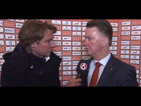 Interview Van Gaal na Frankrijk-Nederland