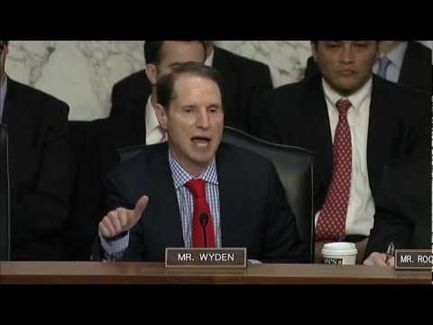 Wyden in Intelligence Hearing on GPS Surveillance & Nat'l Security Agency Collection