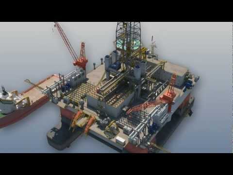 Oil and Gas - 3D Animation - Drilling Rig