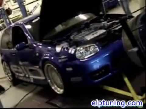 VW Golf R32 EIP Tuning Turbo 600 HP Dyno run