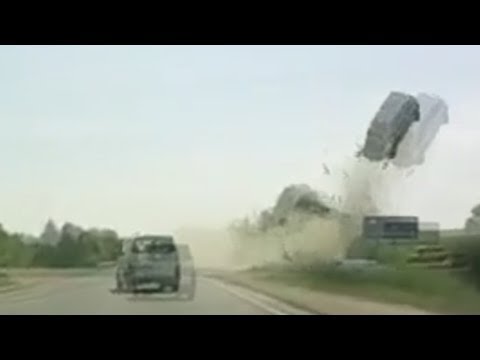 Car Launched into the Air