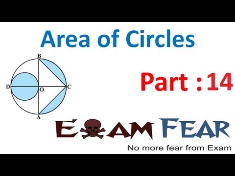 Maths Area Related to Circles part 14 (Example) CBSE class 10 Mathematics X