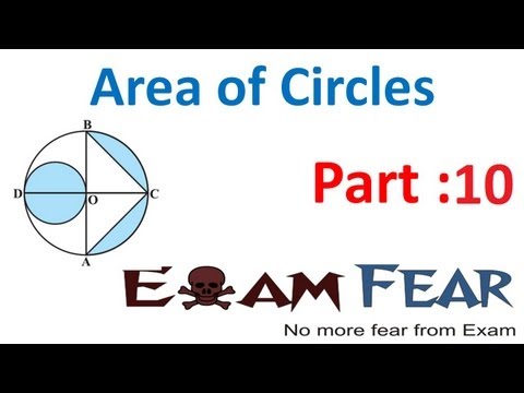 Maths Area Related to Circles part 10 (Example) CBSE class 10 Mathematics X