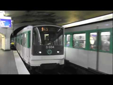 RATP Metro Trains in Paris 2012