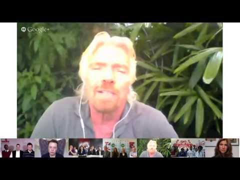 Elon Musk and Sir Richard Branson Hangout on air