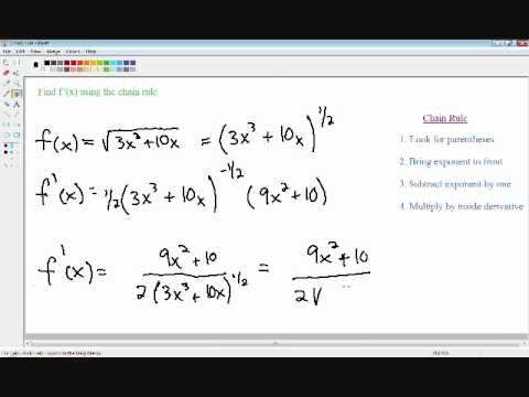 Chain rule - Derivatives - Calculus