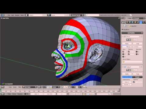 Blender Topology Collection: Head Overview