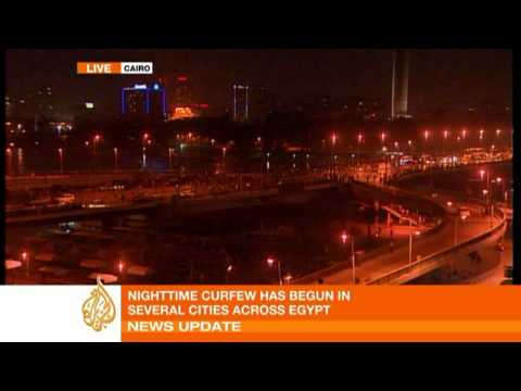 Egyptians renew protests after curfew