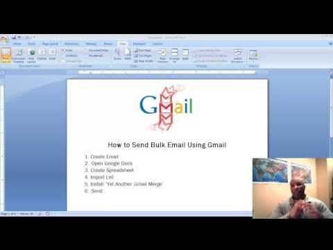 How to Send Bulk Email Using Gmail Merge