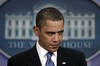 President Barack Obama listens to a question during the daily press briefing at the White House, in Washington, Tuesday, Feb. 9, 2010.