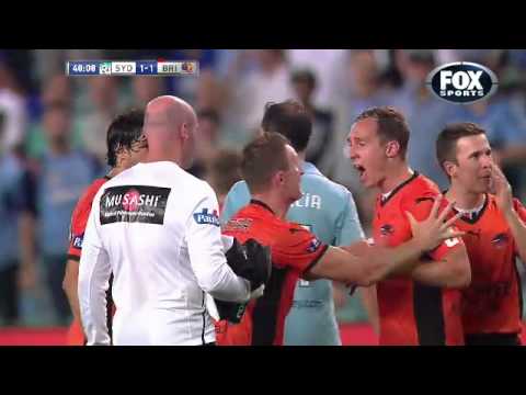 Berisha Red Card and Simulation vs Sydney FC