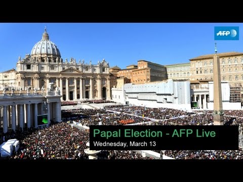 Pope Francis I elected - AFP live - 19:10 GMT