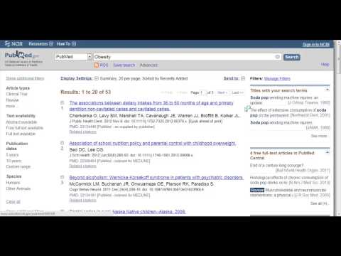 Searching PubMed with Keywords