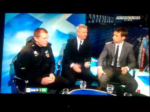 Huns 0 - 2 Celtic 02/01/11 Lennon interview & goals