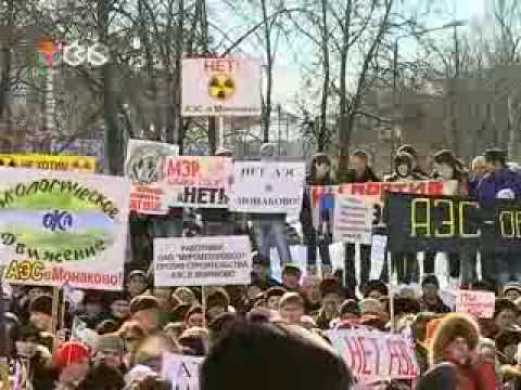 Protests in Murom against new  nuclear plant