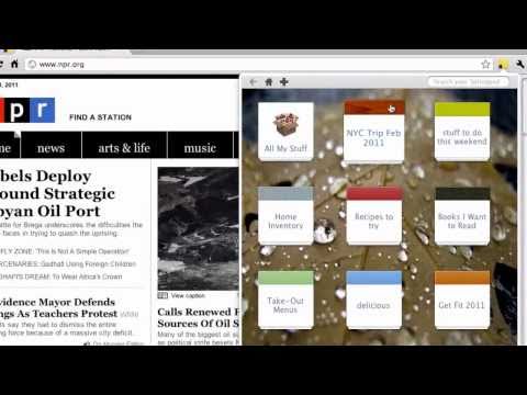 Springpad Chrome Browser Extension - Overview