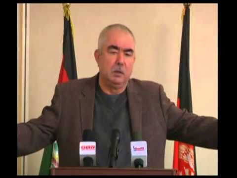 Ganral Abdul Rashid Dostum, speak about Ashraf ghani Ahmadzai