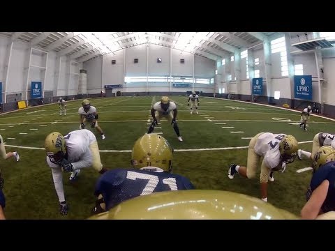 goPro Helmet Cam on Pitt Quarterback Tom Savage