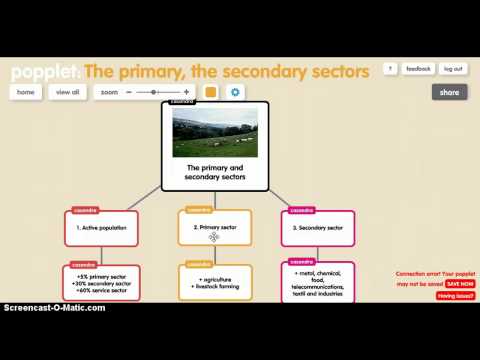 the primary and the secondary sector