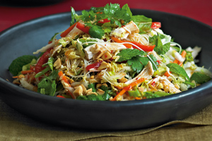 Vietnamese chicken and noodle salad.