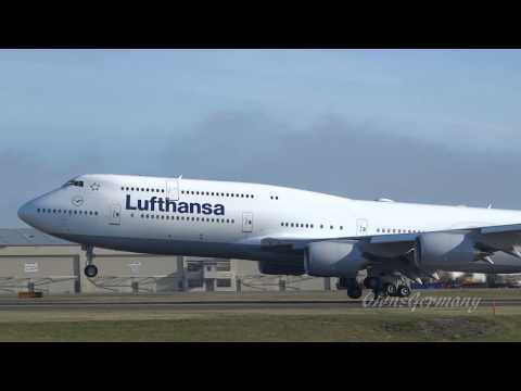 Lufthansa 747-8i Missed Approach Turns Into Beautiful Landing @ KPAE