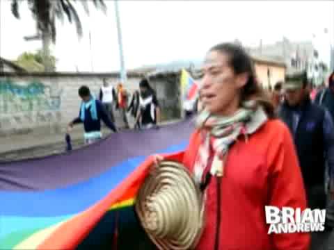 Ecuador's Indigenous march against Copper mining project‏