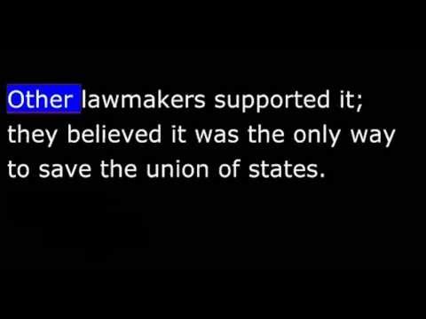 American History - Part 074 - Taylor - Daniel Webster supports Clays Compromise of 1850