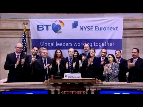 22 September 2011 BT Group rings the NYSE Closing Bell