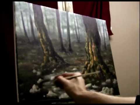 How to Paint a Mystical Forest - Acrylic Painting Lesson