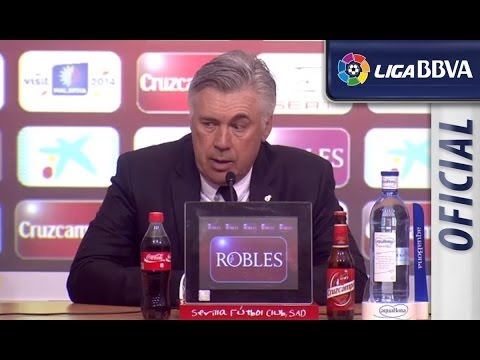 Rueda de Prensa de Ancelotti tras el Sevilla FC (2-1) Real Madrid - HD