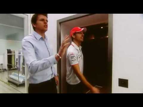 Jenson Button - tour around McLaren Technology Centre - BBC interview