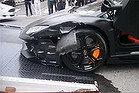 Lamborghini Aventador crash