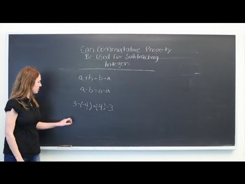 Can the Commutative Property Be Used for Subtracting Integers? : Mathematics: All About Integers