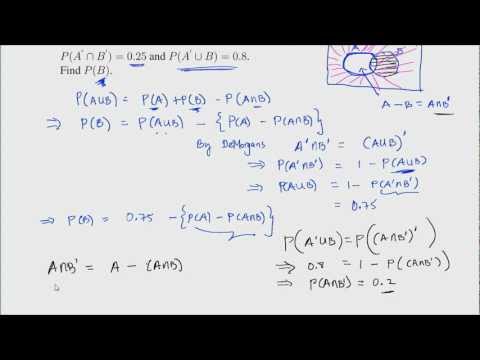 Inclusion Exclusion Principle, DeMorgan's Law Examples